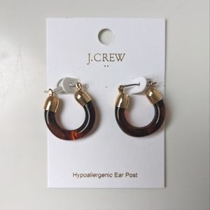 J. Crew Tortoise & Gold Tone Earrings